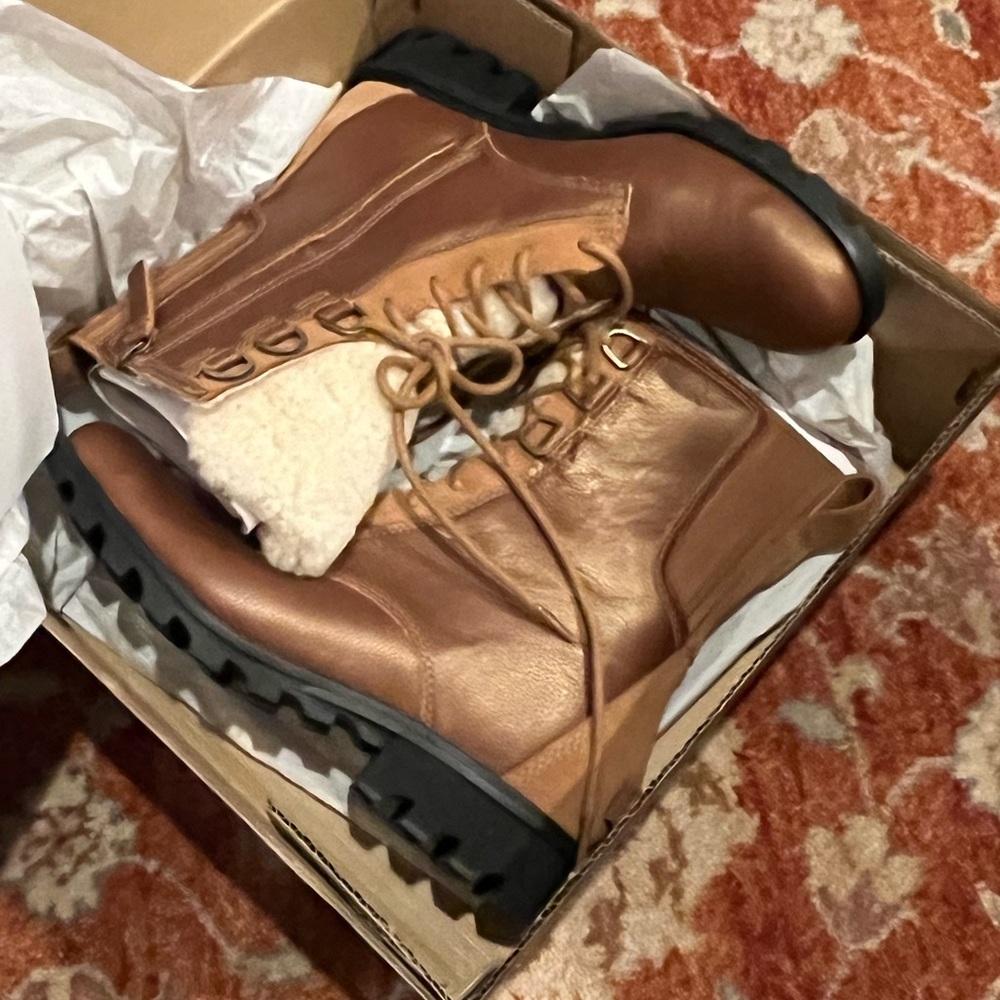 Sorel Phoenix Lace Shearling Sz 10.5 - Picture 6 of 8